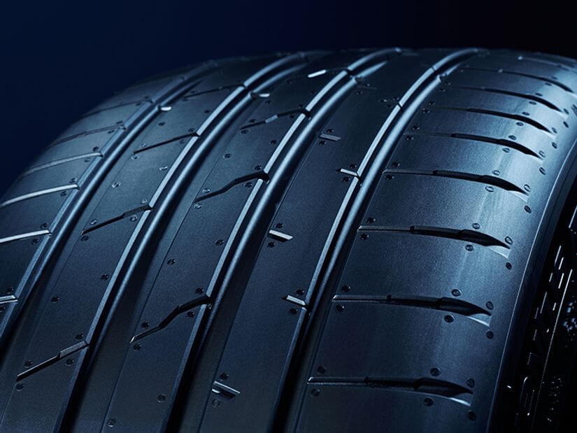 Die großen Profilblöcke des Hankook iON S im Schulterbereich sorgen für beste Traktion.