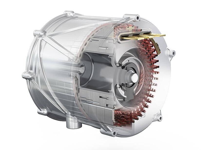 Das Serienmodell des SCT E-Motors kann über 90 Prozent seiner Leistung dauerhaft abgeben – eine kleine Revolution bei Elektromotoren. Damit ist er auch in Lkw oder anderen, schweren Nutzfahrzeugen einsetzbar.